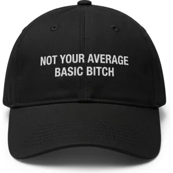 Gorra curva negra ajustable Not Your Average Basic Bitch de Pica Pica