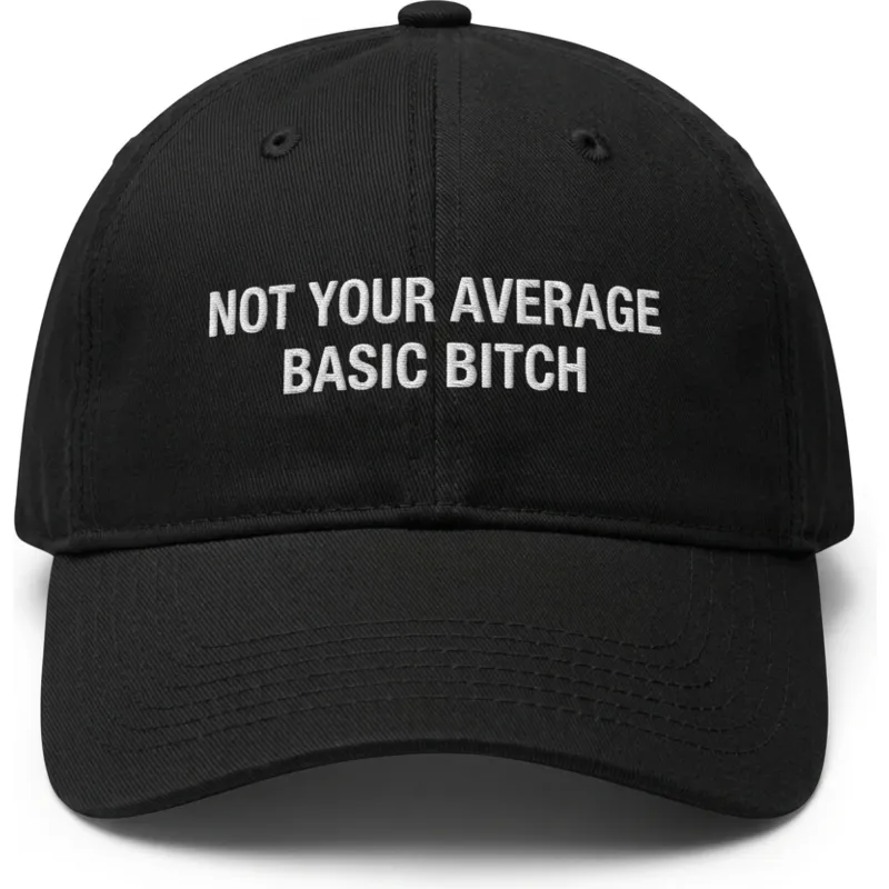 gorra-curva-negra-ajustable-not-your-average-basic-bitch-de-pica-pica