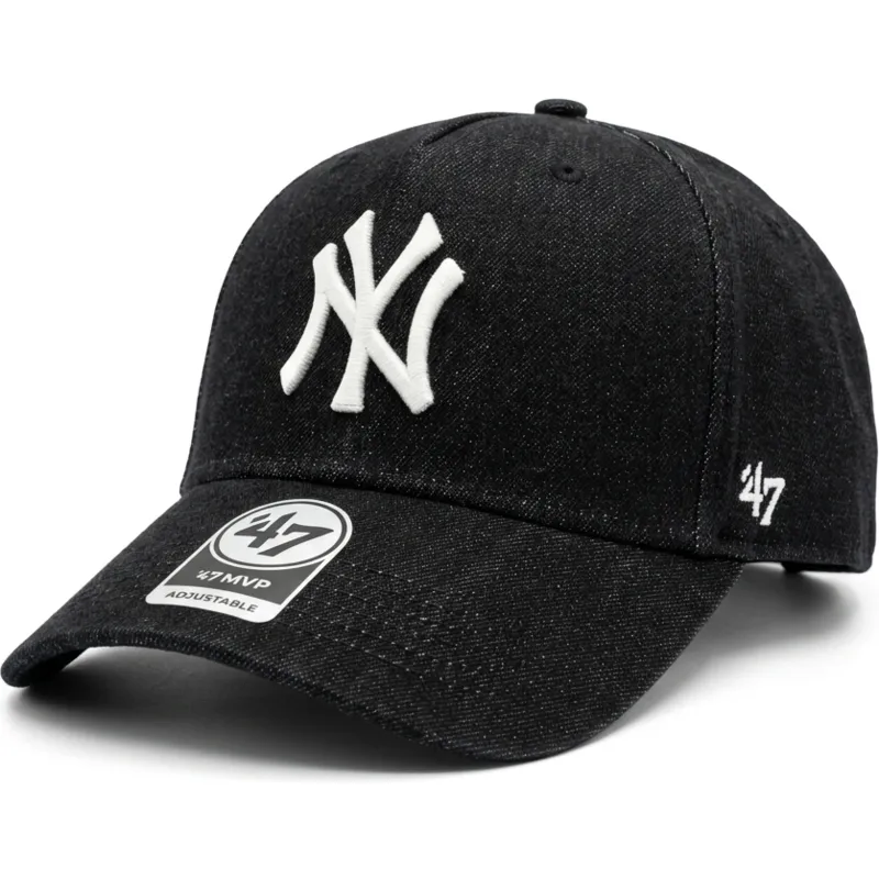 47-brand-curved-brim-mvp-dt-denim-new-york-yankees-mlb-black-snapback-cap