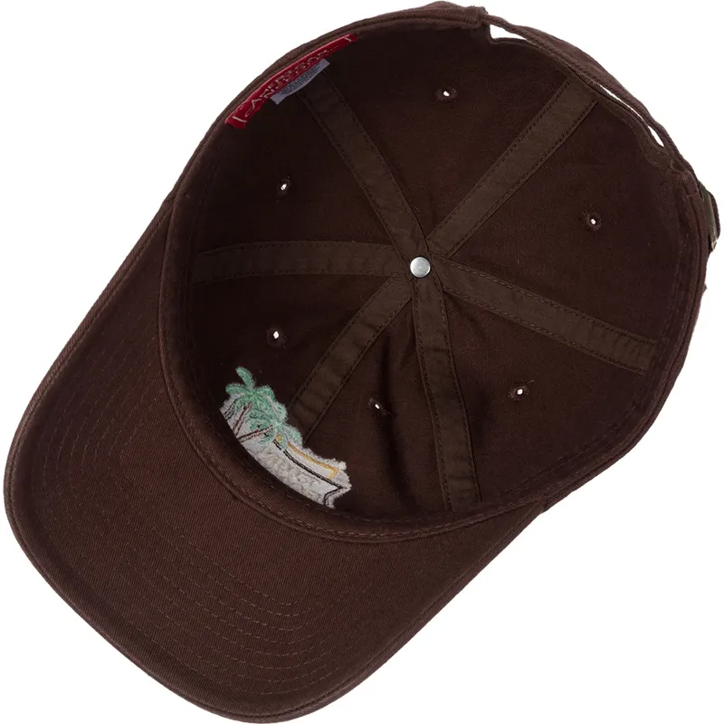 casquette-courbee-marron-ajustable-twin-palms-village-ballpark-american-needle