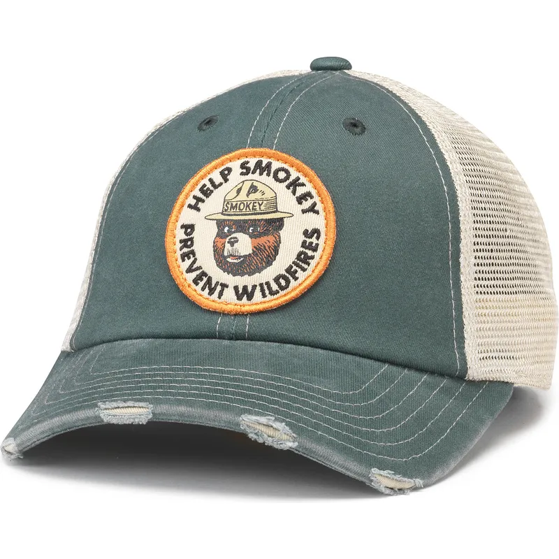 casquette-trucker-verte-orville-smokey-bear-american-needle