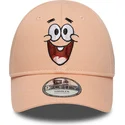 new-era-curved-brim-youth-patrick-star-9forty-face-spongebob-squarepants-pink-adjustable-cap