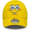 gorra-curva-amarilla-ajustable-para-nino-9forty-face-de-bob-esponja-de-new-era