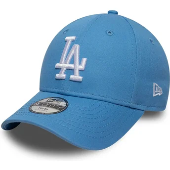 Casquette courbée bleue claire ajustable pour enfant 9FORTY Essential Los Angeles Dodgers MLB New Era