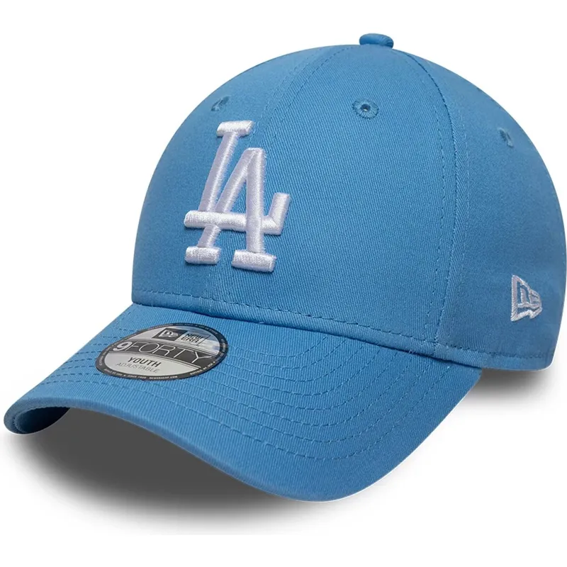 gorra-curva-azul-claro-ajustable-para-nino-9forty-essential-de-los-angeles-dodgers-mlb-de-new-era
