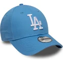 casquette-courbee-bleue-claire-ajustable-pour-enfant-9forty-essential-los-angeles-dodgers-mlb-new-era