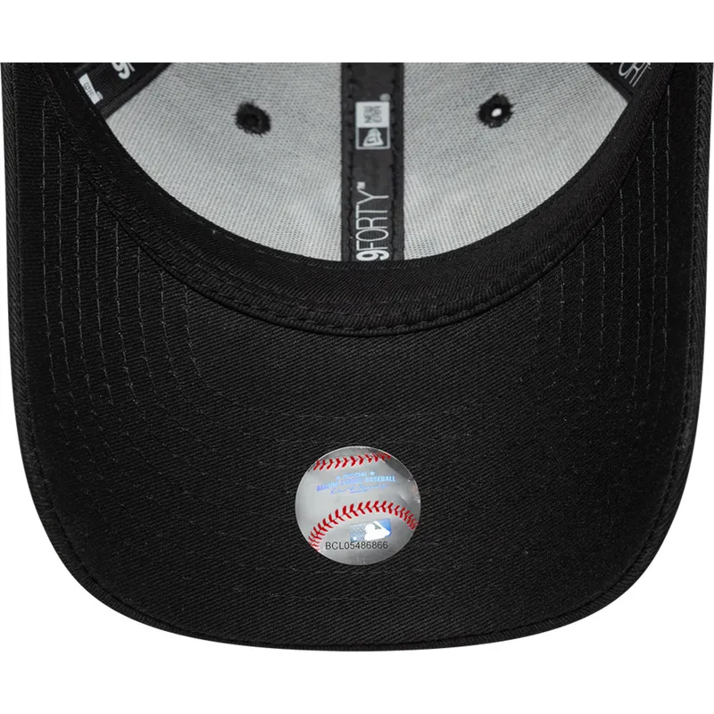 new-era-curved-brim-youth-9forty-icon-new-york-yankees-mlb-black-adjustable-cap