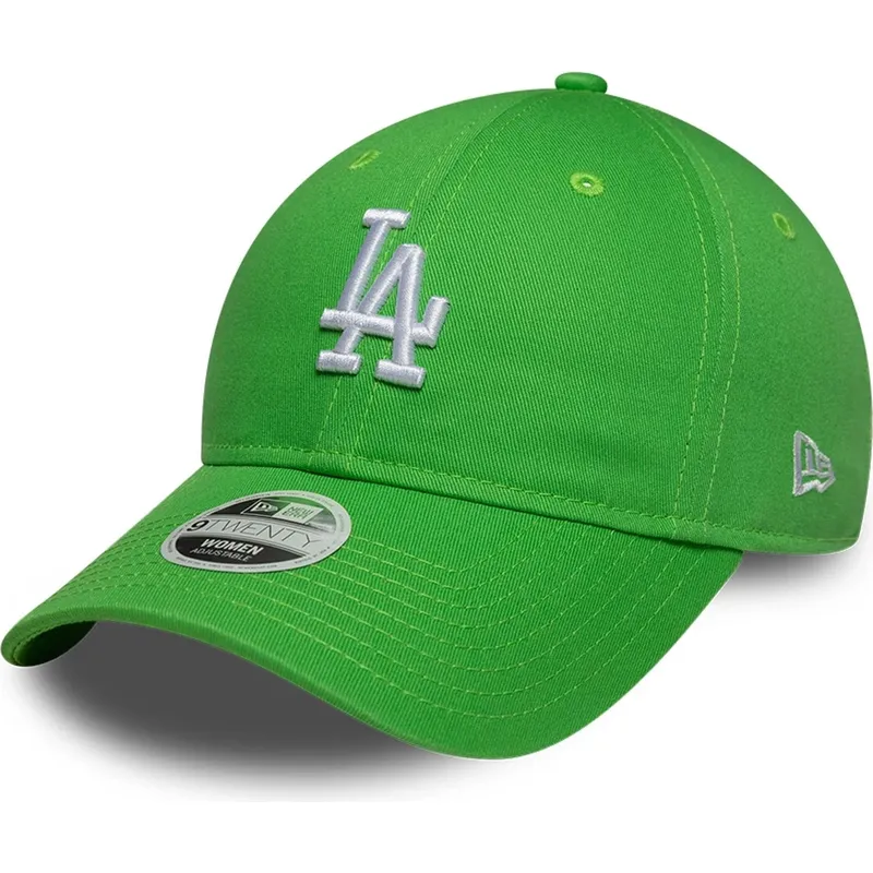 gorra-curva-verde-ajustable-para-mujer-9twenty-league-essential-midi-de-los-angeles-dodgers-mlb-de-new-era