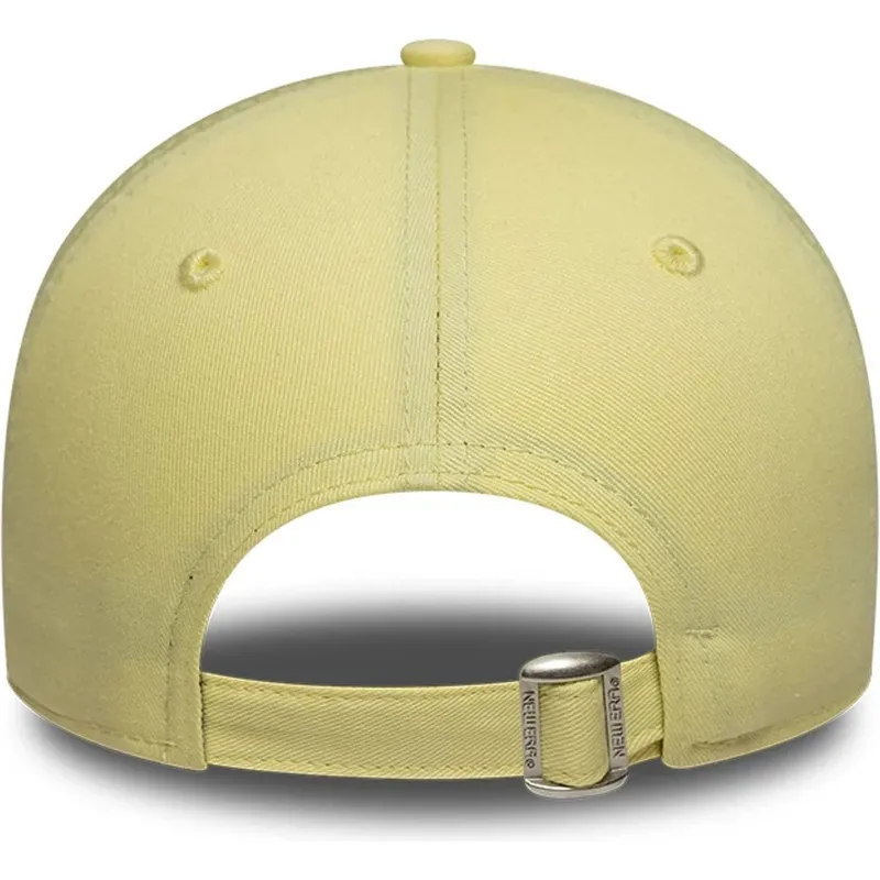 casquette-courbee-jaune-ajustable-pour-femme-9twenty-league-essential-midi-new-york-yankees-mlb-new-era