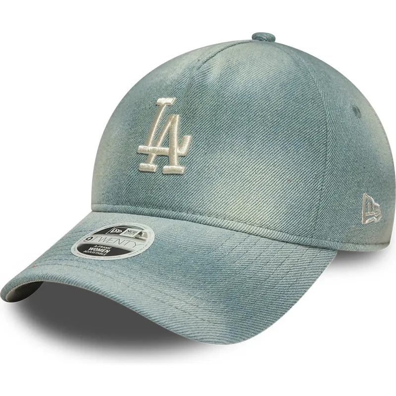 bla-bojd-justerbar-keps-for-dam-9twenty-a-frame-denim-fran-los-angeles-dodgers-mlb-av-new-era