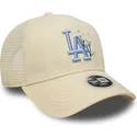 beige-trucker-keps-med-bla-logotyp-for-dam-9forty-a-frame-floral-los-angeles-dodgers-mlb-fran-new-era