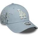 gorra-curva-azul-ajustable-para-mujer-9forty-floral-icon-de-los-angeles-dodgers-mlb-de-new-era