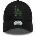 gorra-curva-negra-ajustable-para-mujer-9forty-floral-infill-de-los-angeles-dodgers-mlb-de-new-era