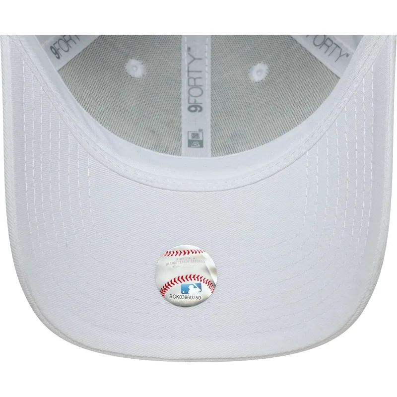 casquette-courbee-blanche-ajustable-pour-femme-9forty-floral-infill-new-york-yankees-mlb-new-era