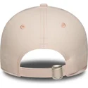 casquette-courbee-rose-claire-ajustable-pour-femme-9forty-linen-new-york-yankees-mlb-new-era