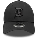 casquette-courbee-noire-ajustable-avec-logo-noir-9forty-team-outline-detroit-tigers-mlb-new-era