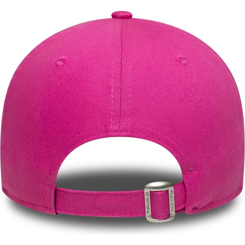 new-era-curved-brim-pink-logo-9forty-team-outline-new-york-yankees-mlb-pink-adjustable-cap
