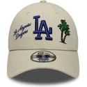 bojd-beige-justerbar-keps-9forty-city-icon-fran-los-angeles-dodgers-mlb-av-new-era