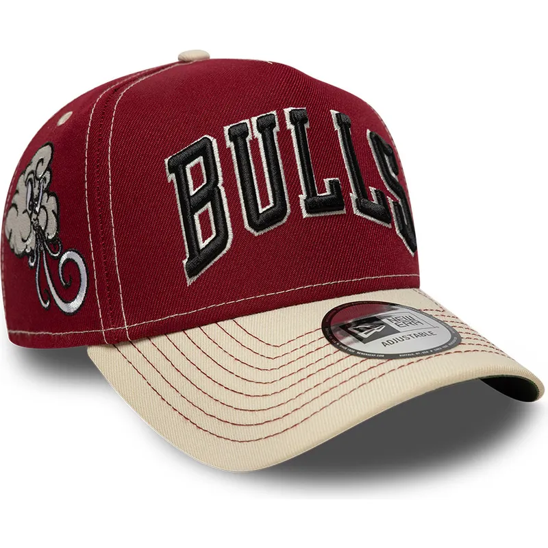 gorra-curva-roja-y-beige-snapback-e-frame-city-icon-de-chicago-bulls-nba-de-new-era