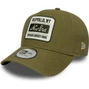 gron-kurvad-keps-snapback-e-frame-patch-linen-fran-new-era