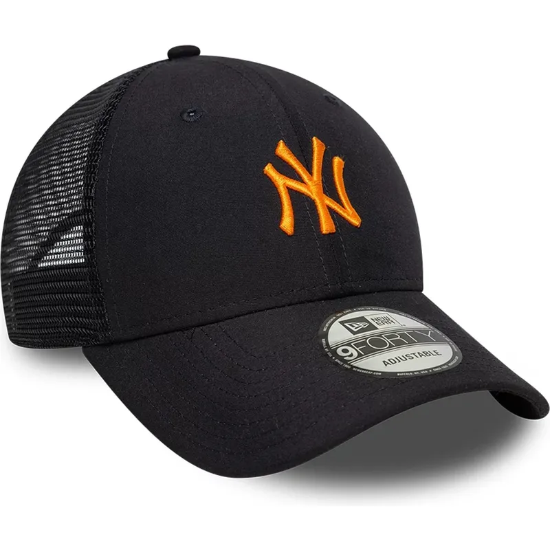gorra-trucker-azul-marino-ajustable-con-logo-naranja-9forty-homefield-midi-de-new-york-yankees-mlb-de-new-era