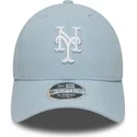 ljusbla-kurvad-keps-snapback-9forty-m-crown-linen-fran-new-york-mets-mlb-av-new-era