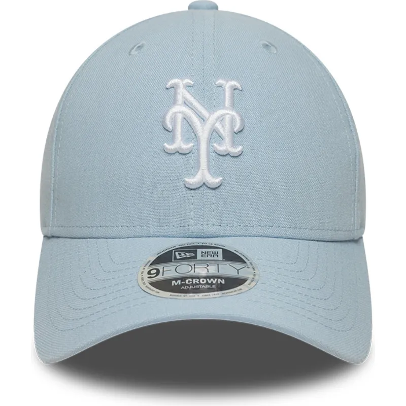 ljusbla-kurvad-keps-snapback-9forty-m-crown-linen-fran-new-york-mets-mlb-av-new-era
