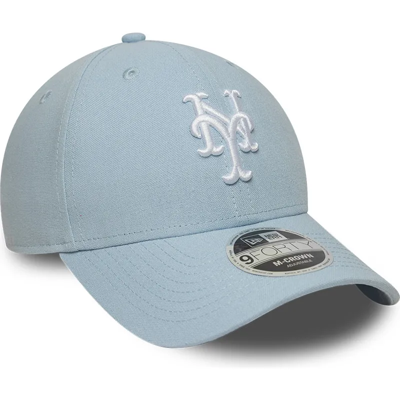 ljusbla-kurvad-keps-snapback-9forty-m-crown-linen-fran-new-york-mets-mlb-av-new-era