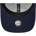 new-era-curved-brim-9forty-m-crown-linen-new-york-yankees-mlb-navy-blue-snapback-cap