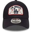 morkbla-trucker-keps-9forty-m-crown-a-frame-los-angeles-dodgers-mlb-fran-new-era