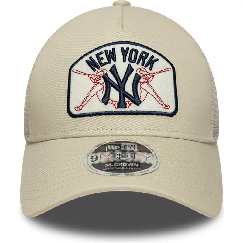 new-era-9forty-m-crown-a-frame-new-york-yankees-mlb-beige-trucker-hat