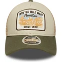 new-era-9forty-m-crown-a-frame-beige-and-green-trucker-hat