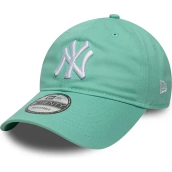 Gorra curva verde claro ajustable 9TWENTY League Essential de New York Yankees MLB de New Era