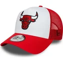 rod-och-vit-trucker-keps-a-frame-side-patch-fran-chicago-bulls-nba-av-new-era