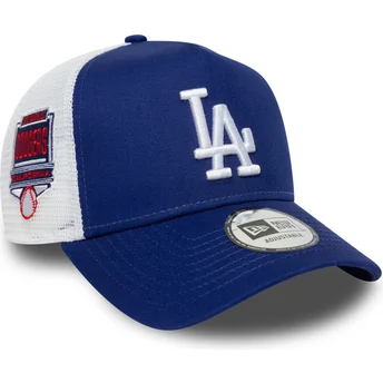 Blå trucker-keps A Frame Side Patch från Los Angeles Dodgers MLB av New Era