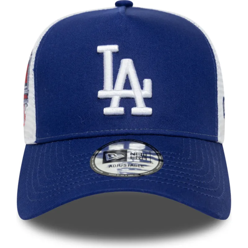 casquette-trucker-bleue-a-frame-side-patch-los-angeles-dodgers-mlb-new-era