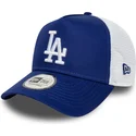casquette-trucker-bleue-a-frame-side-patch-los-angeles-dodgers-mlb-new-era