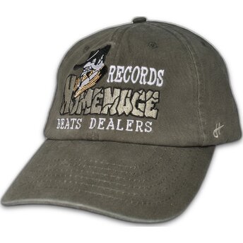 Gorra curva gris oscuro ajustable Records Music Shapes Identity The 90s de Homenage