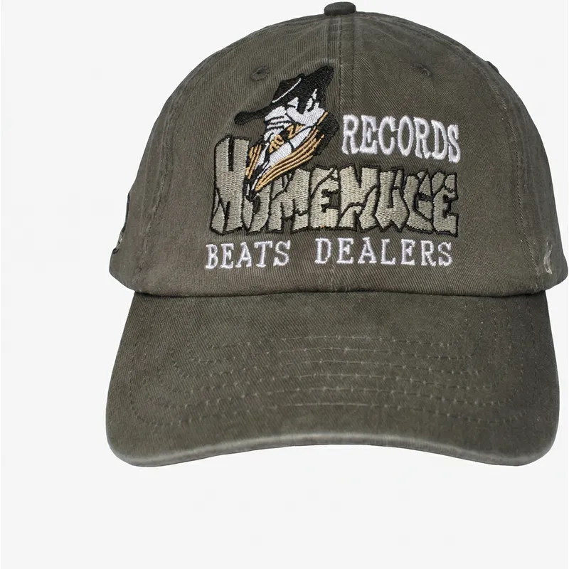 homenage-curved-brim-records-music-shapes-identity-the-90s-dark-grey-adjustable-cap