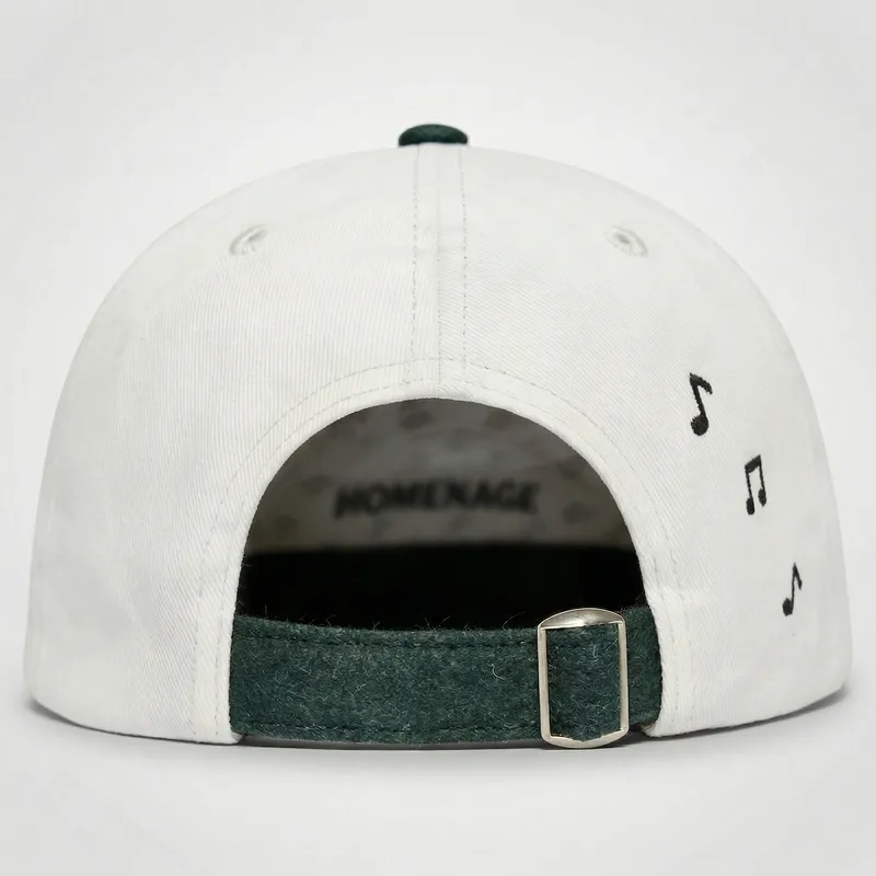 casquette-courbee-khaki-et-verte-ajustable-music-world-music-shapes-identity-the-90s-homenage