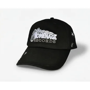 Homenage Curved Brim Music World Music Shapes Identity The 90s Black Adjustable Cap