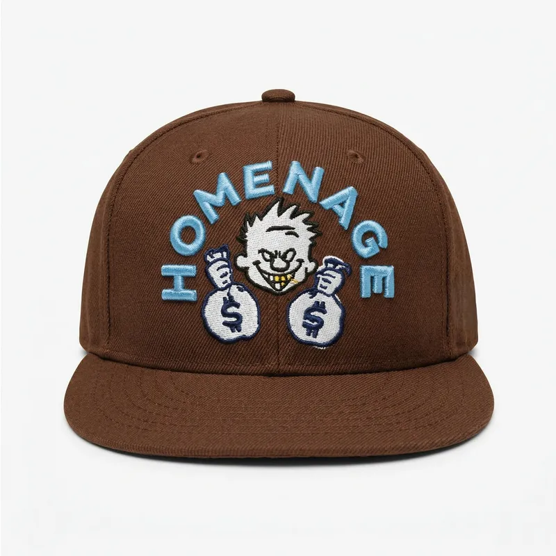 gorra-plana-marron-snapback-money-music-shapes-identity-the-snap-de-homenage