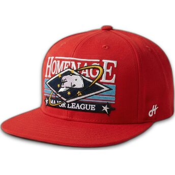Gorra plana roja snapback Game Sport The Snap de Homenage