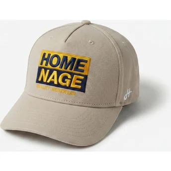 Böjd beige snapback-keps Decker Workwear The Retro från Homenage