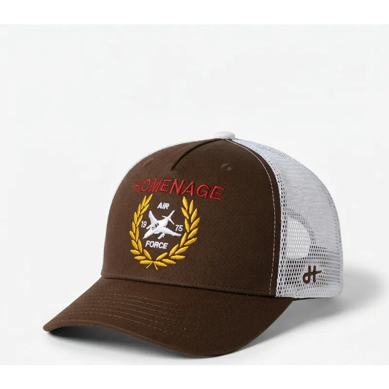 casquette-trucker-marron-fonce-et-blanche-jet-military-surplus-the-trucker-homenage