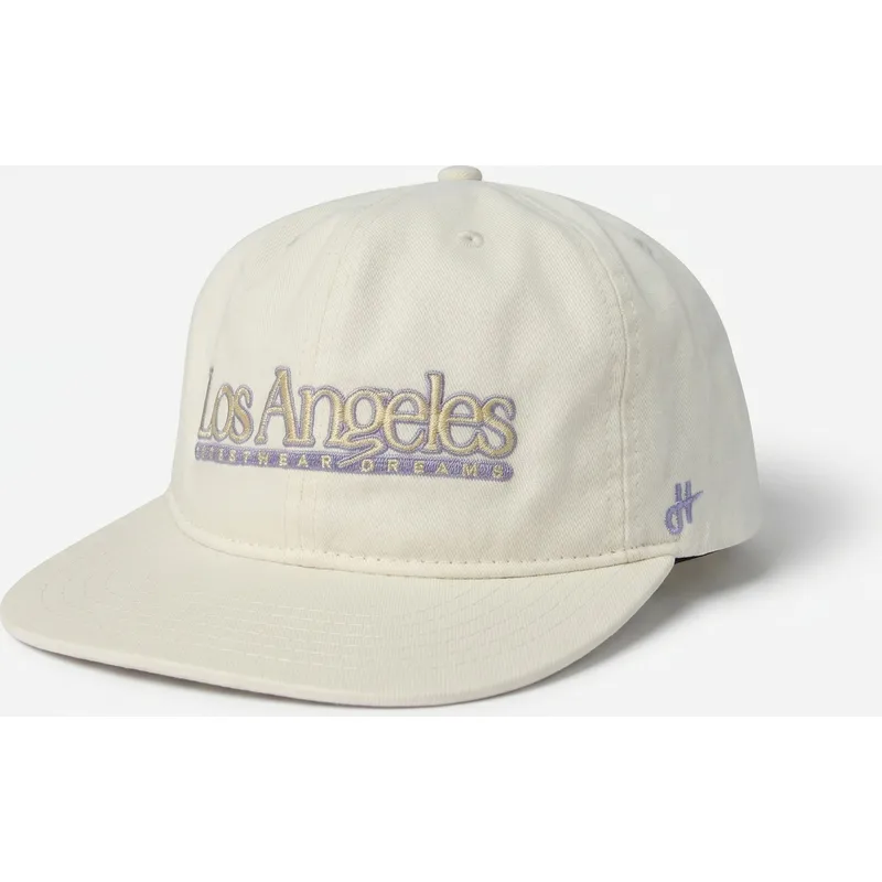 casquette-plate-creme-snapback-angeles-skylines-the-snap-homenage