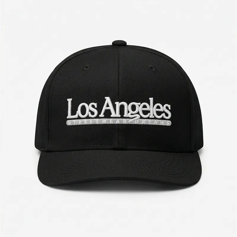 homenage-flat-brim-los-angeles-skylines-the-snap-black-snapback-cap