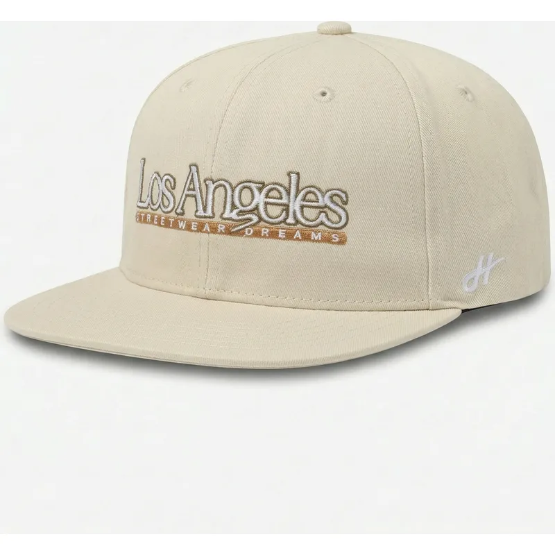 platt-beige-snapback-keps-los-angeles-skylines-the-snap-fran-homenage