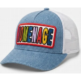 Casquette trucker bleue et blanche Denim Childhood Fun The Trucker Homenage
