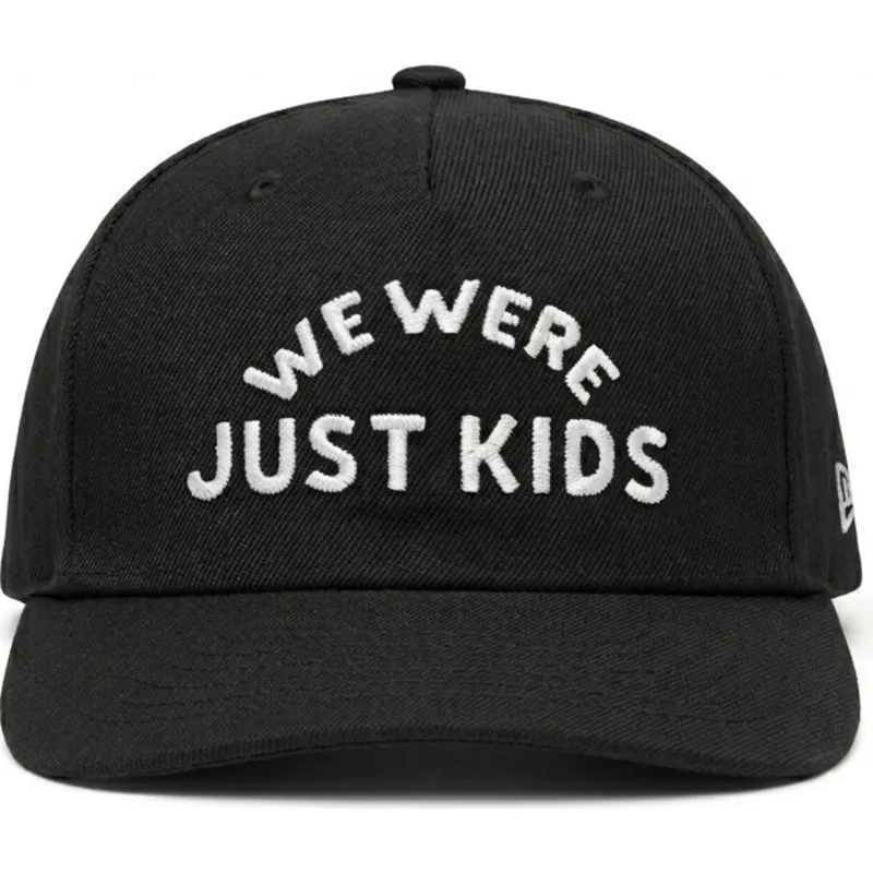 homenage-curved-brim-just-kids-the-retro-black-snapback-cap